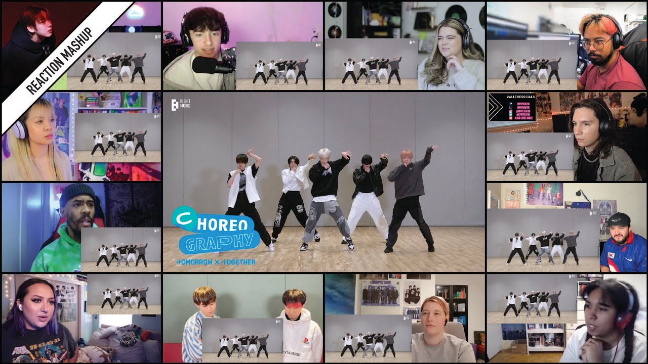 ‘TXT ‘Devil by the Window’ Dance Practice’ reaction mashup