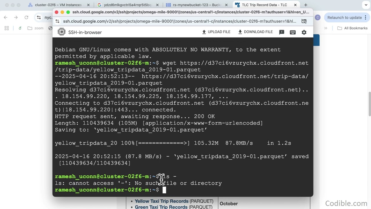 Use PySpark to process a large Parquet file on Google Dataproc via JupyterLab Notebook