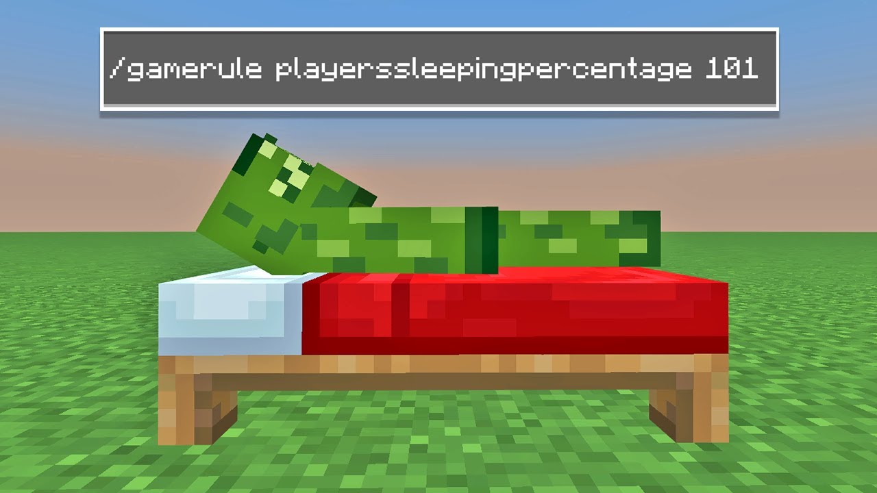 How to use gamerule/ PlayerSleepPercentage command