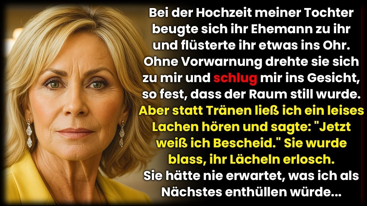 Bei der Hochzeit ohrfeigte mich meine Tochter – doch dann lüftete ich ein schockierendes Geheimni