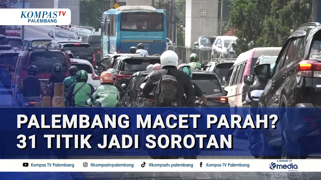 Palembang Petakan 31 Titik Rawan Macet, Aktivitas Pasar & Sekolah Jadi Pemicu Utama