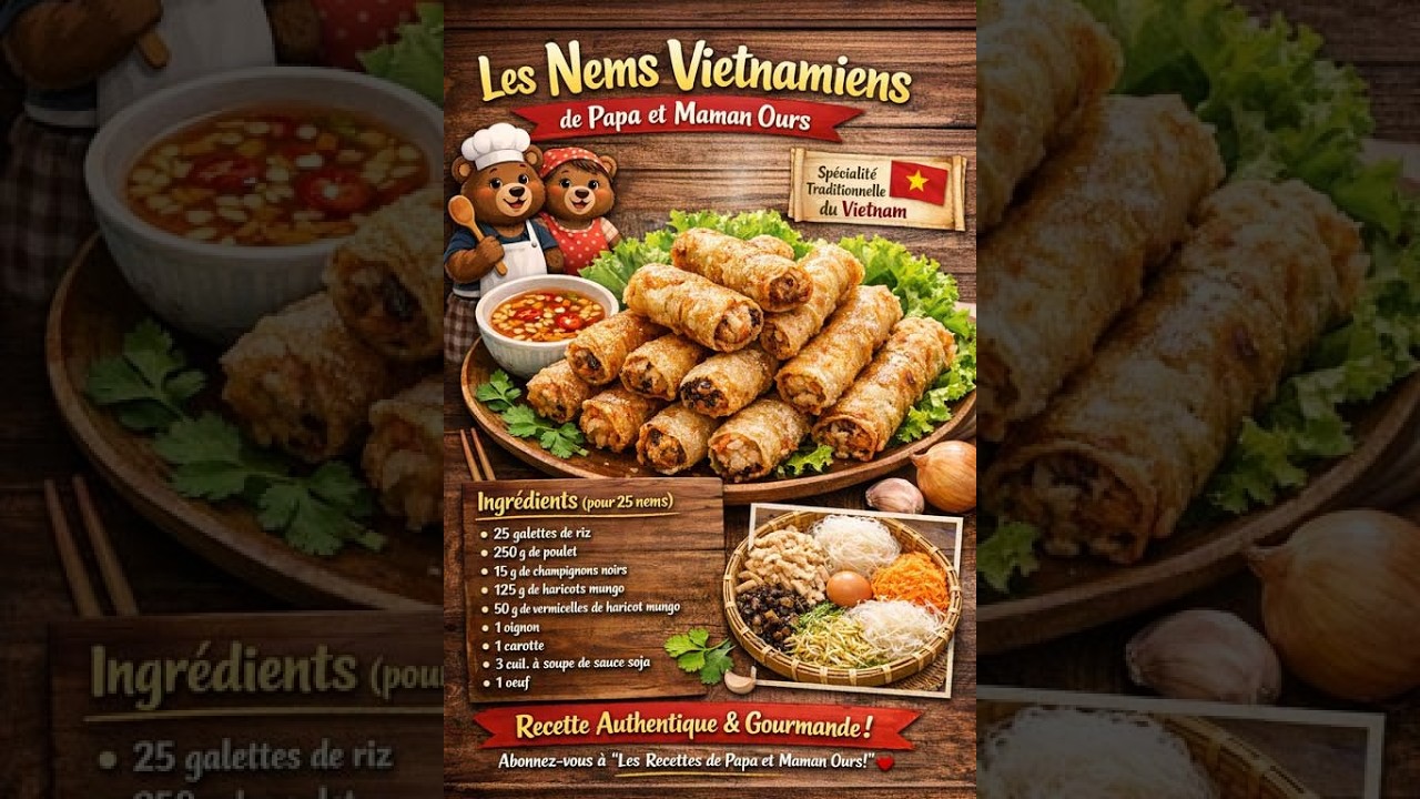Les Nems Vietnamiens de Papa et Maman Ours