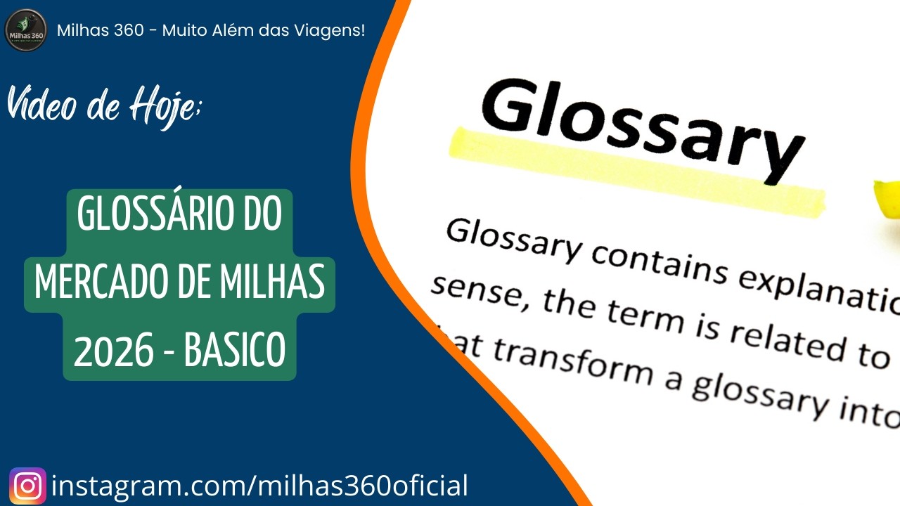 Glossário do Mercado de Milhas 2026 - Basico