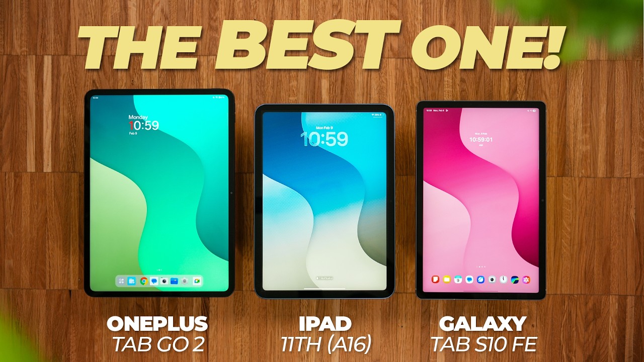 OnePlus Pad Go 2 vs iPad 11th (A16) vs Galaxy Tab S10 FE: Don’t Waste Your Money!