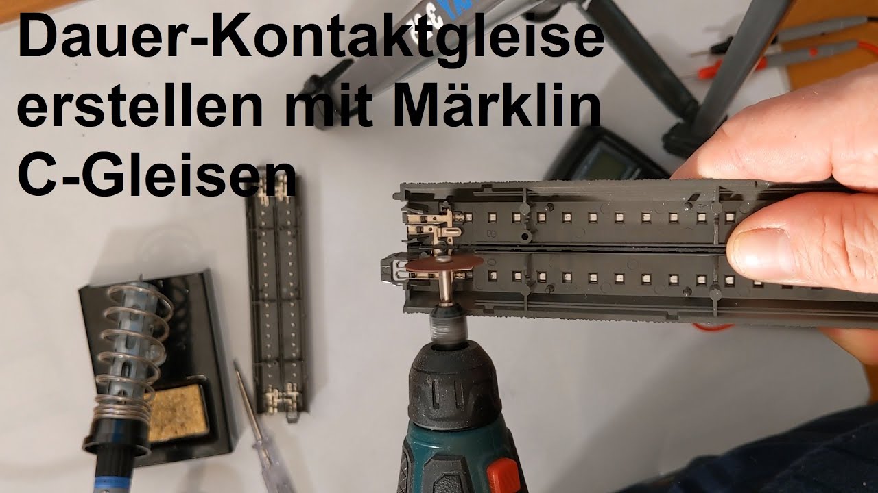 Märklin Kontaktgleise  mit C Gleisen für PC Steuerung erstellen