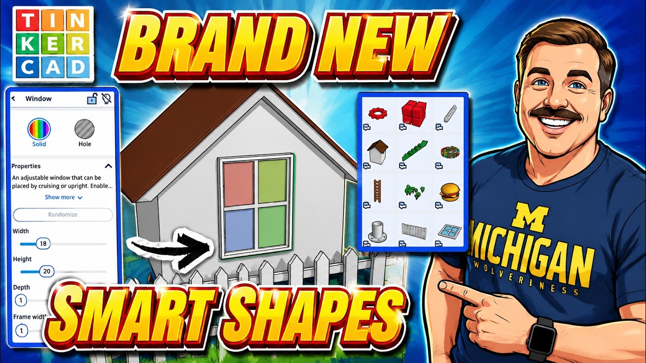 Master Tinkercad Smart Shapes: Reusable, Adjustable Parts in Minutes!