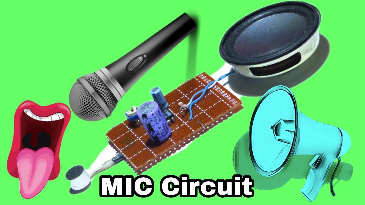 أسهل وأقوى دائرة ميكروفون   - simple Mic Amplifier LM386