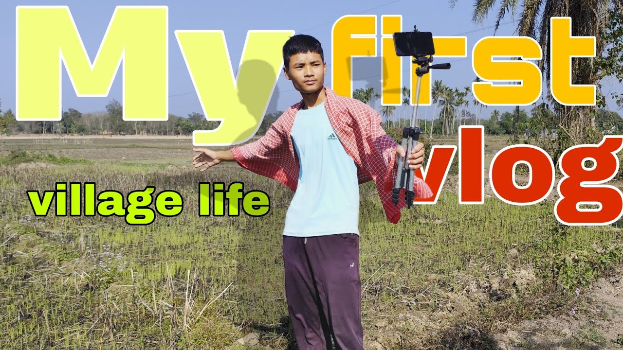 My first vlog 🥰☺ village life welcome sab ko || The boy 