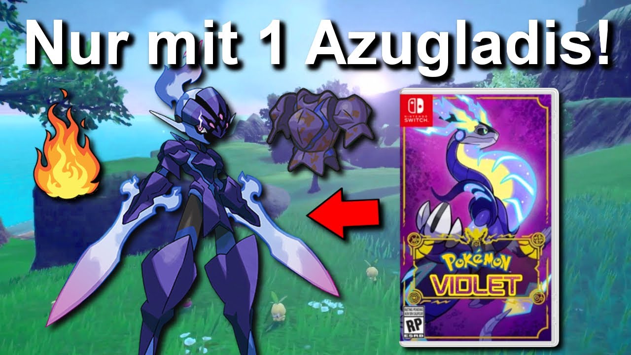 Kann man Pokemon Karmesin/Purpur NUR mit AZUGLADIS durchspielen? (+So wenig Kämpfe wie möglich)