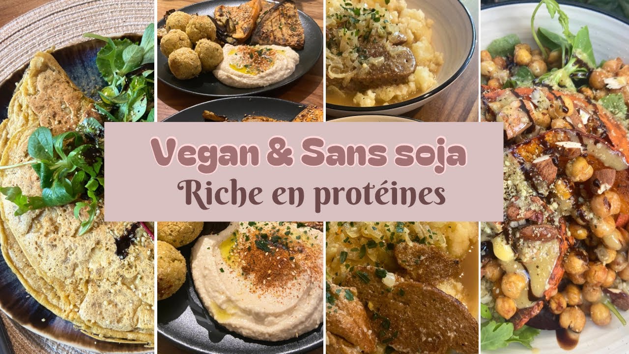 7 repas SANS SOJA | VEGAN | PROTÉINÉS
