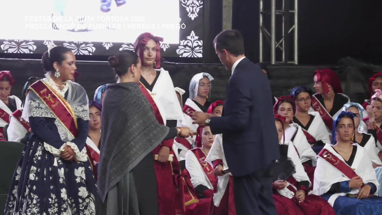 Festes de la Cinta 2025: Pregó i Proclamació de Pubilles i Hereus