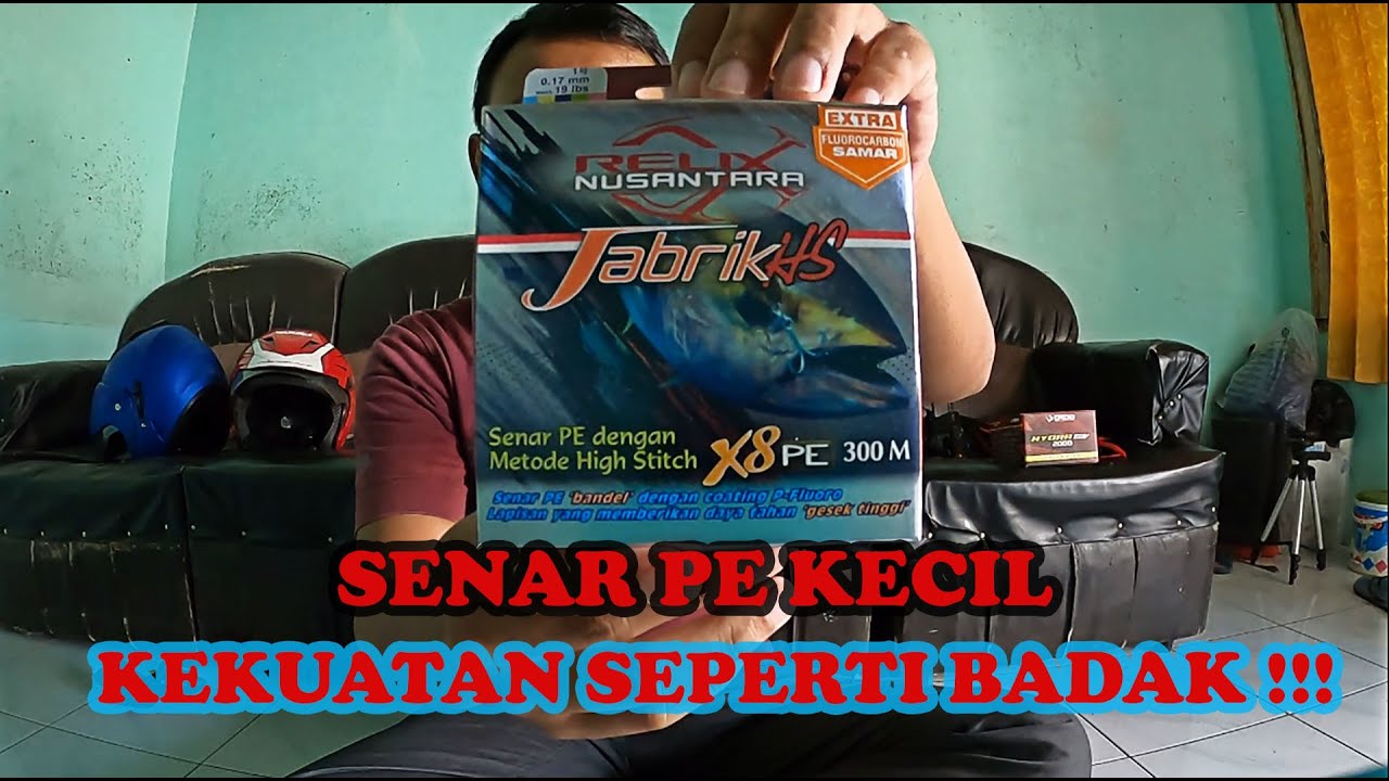 SENAR PE DENGAN DAYA TAHAN GESEK TINGGI !! | PE JABRIK HS X8 BONUS LEADER JUGA LHO !!!!