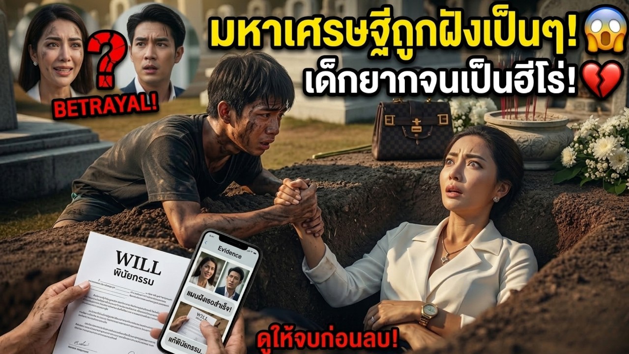 มหาเศรษฐีหญิงถูกน้องสาวและคู่หมั้นทรยศ แต่เด็กชายยากจนช่วยชีวิตและเปิดโปงทุกอย่าง! 😱💔