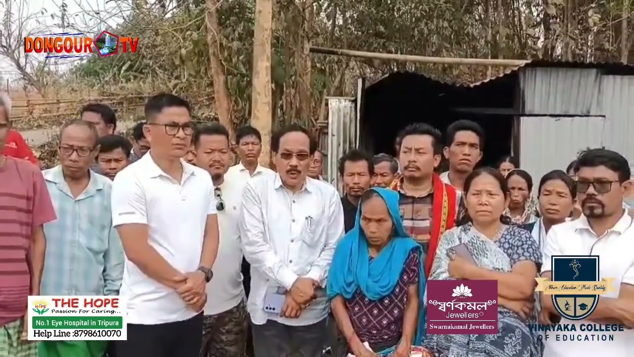 Tipra Motha Party office Sokchai Rwjakha Themarang rokbai 15 Jirania