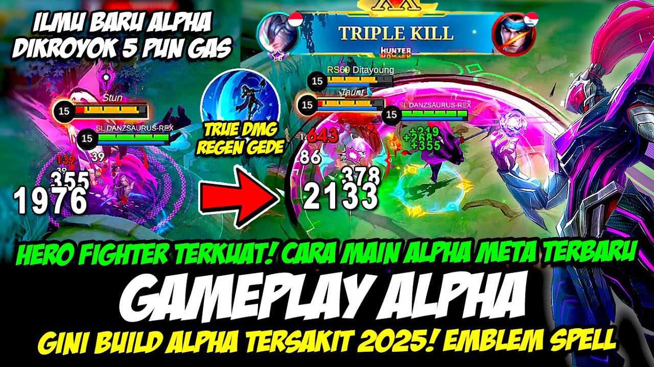 ALPHA ILMU BARU❗CARA MAIN ALPHA META TERBARU❗BUILD ALPHA TERSAKIT 2025❗GAMEPLAY ALPHA TOP GLOBAL