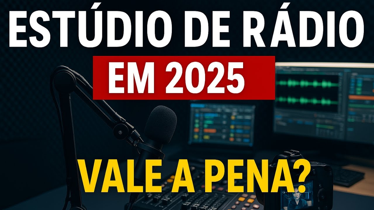 Est&uacute;dio de R&aacute;dio em 2025: Ainda Vale a Pena? Equipamentos e C&acirc;mera, Sim ou N&atilde;o?