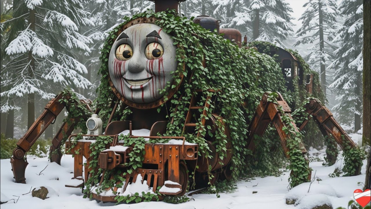 ASMR Car Restoration 😱 – Abandoned Thomas Train in the Snow | Full Rebuild