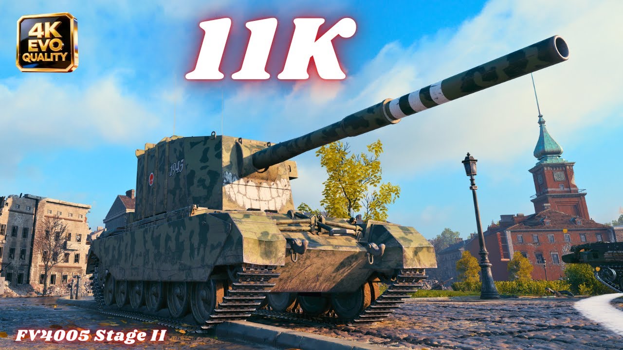 FV4005 Stage II 11K Damage 6 Kills & FV4005 - 10K 10 Kills World of Tanks #wot