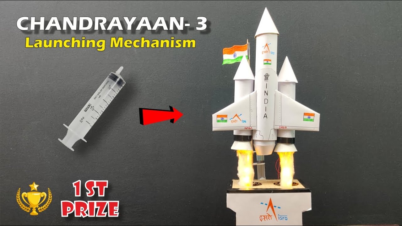 Chandrayaan-3 Working Model || Chandrayaan Project For School|| Rocket Launching Science Project