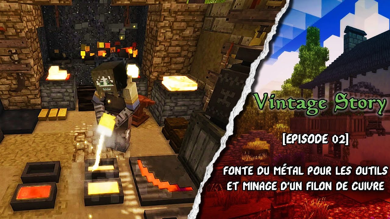FONTE DU MÉTAL pour les outils et minage d'un FILON DE CUIVRE - VINTAGE STORY [EP02]