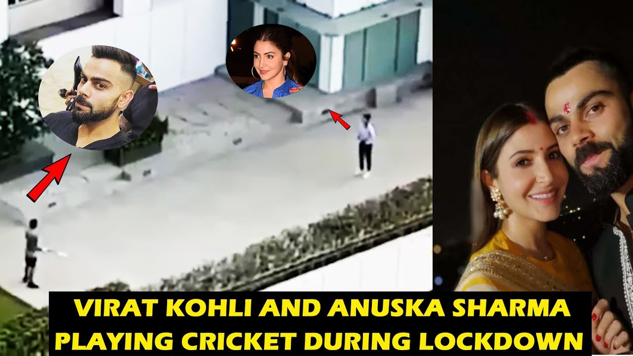 Virat Kohli and Anushka Sharma Playing Cricket during Lockdown , cutest thing on internet today