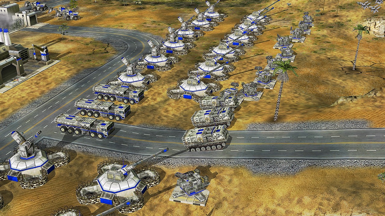 USA MLRS + NUKE vs HEAVY ARMORED RUS - Command & Conquer Generals The End of Days