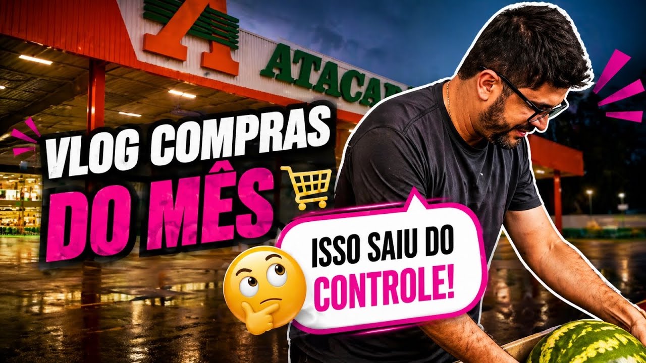 VLOG COMPRAS DO MÊS/ PRIMEIRA COMPRA DE SUPERMERCADO DE 2026 