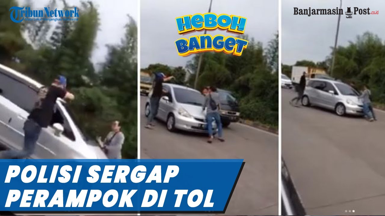 Aksi Dramatis Polisi Sergap Perampok di Tol Pasirkoja Bandung, Terdengar Letupan Senjata Api