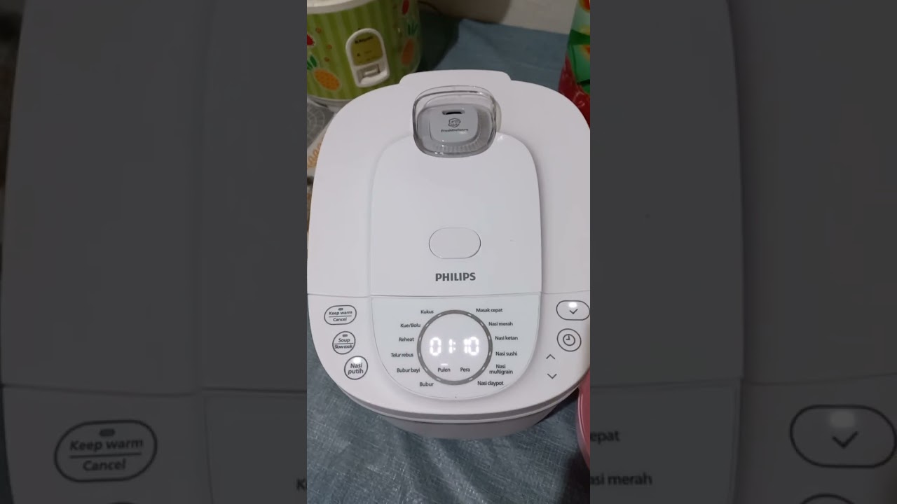 TUTORIAL MASAK NASI PAKAI MAGIC COM PHILIPS HD4716