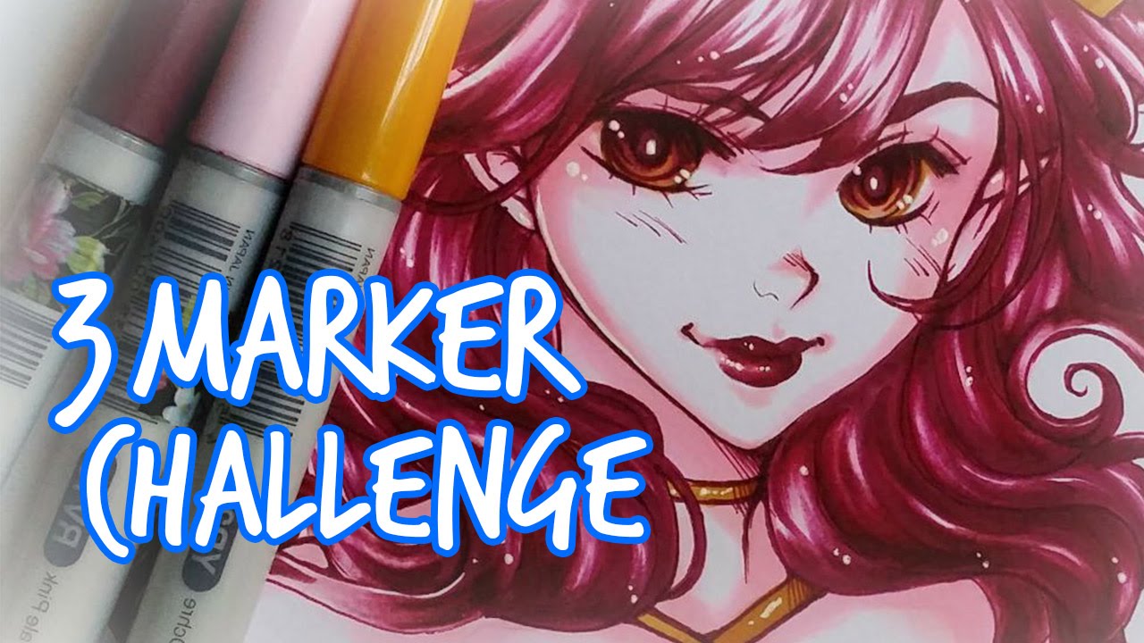 COPIC Speedpaint ★ 3 MARKER CHALLENGE ★