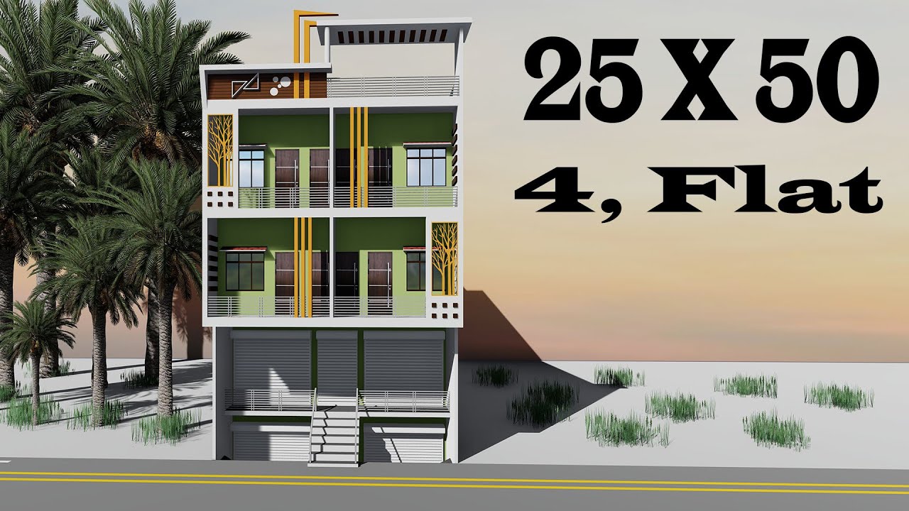 25 X 50  home design , 25 by 50 market house plan , 25*50 shop plan