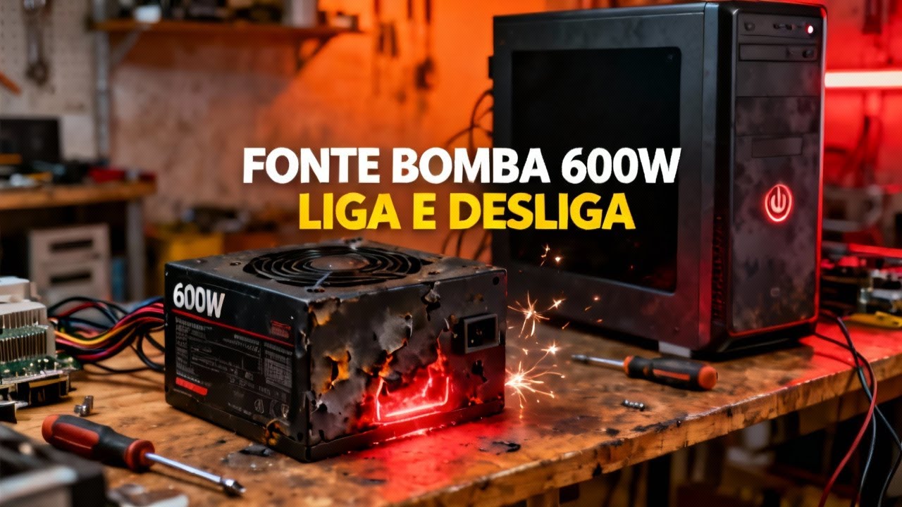 ❌ Fonte ATX 600W Genérica: O Erro Que Saiu Caro pro Cliente