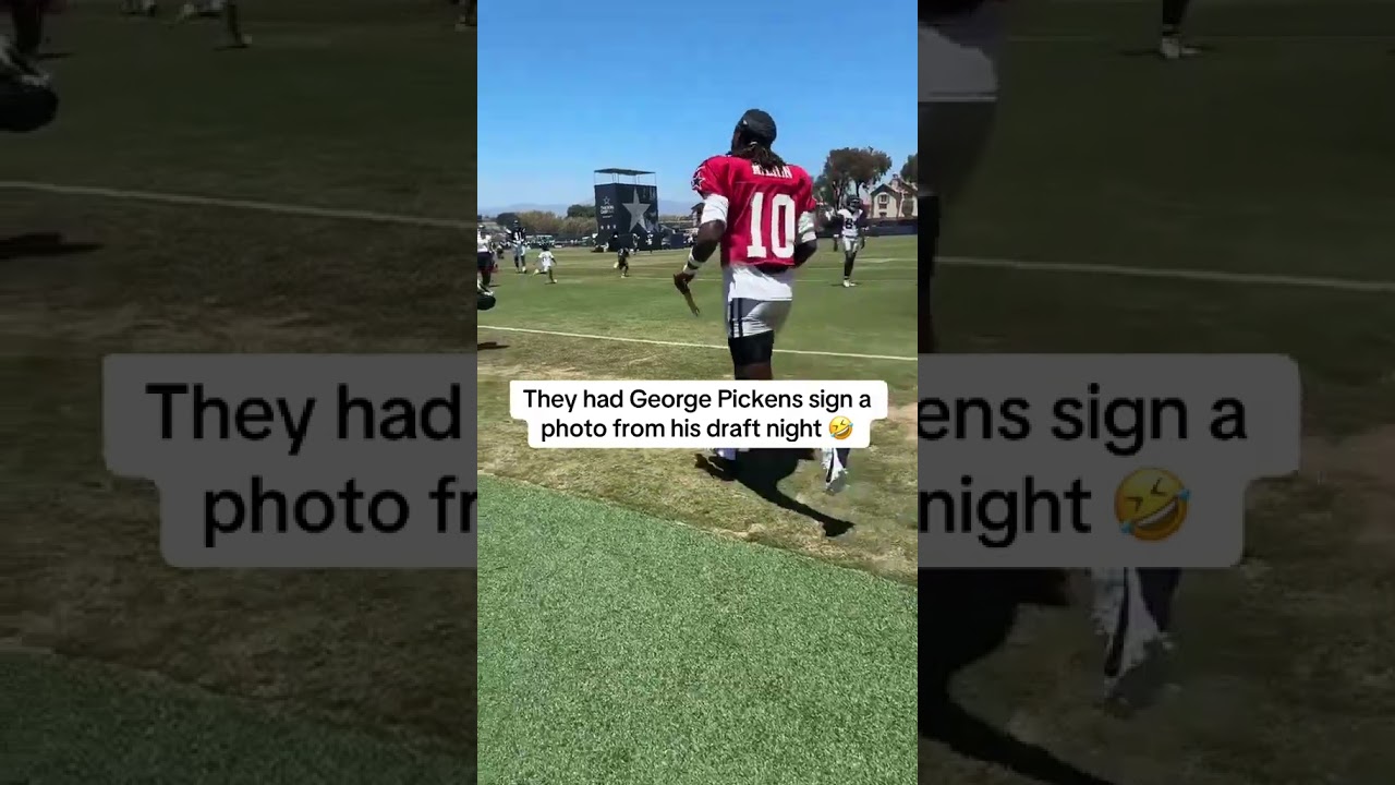 Cowboys messing with George Pickens 😂 (via dallascowboys/TT)