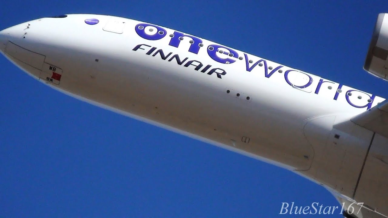 [Oneworld] Finnair Airbus A350-900 (OH-LWB) takeoff from NRT/RJAA (Tokyo - Narita) RWY 34L