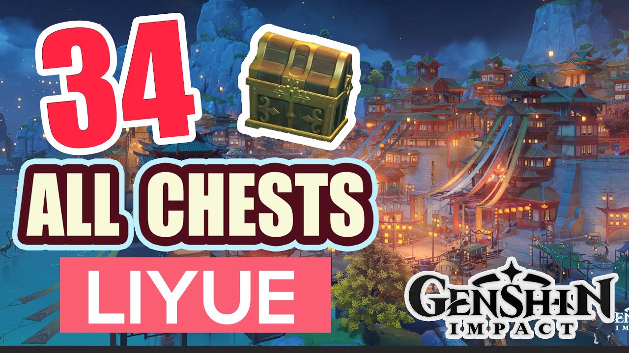 ALL CHESTS IN LIYUE | Liyue Harbour - Sea of Clouds | GUIDE #13 【 Genshin Impact 】