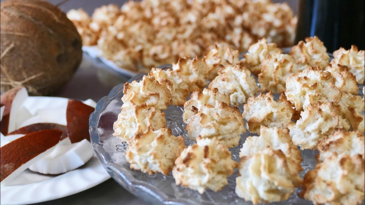 Biscotti mandorle e cocco. Videoricetta - Il Mondo di Antonietta Polcaro