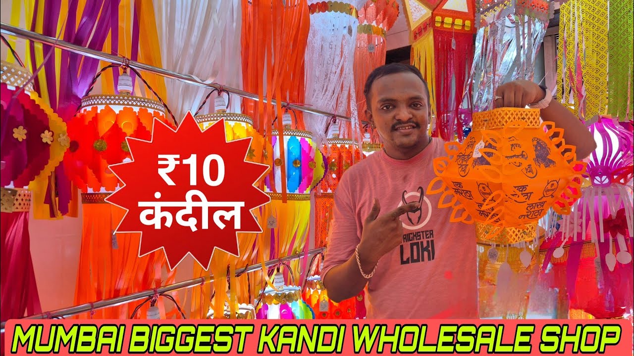 #Diwali Decoration wholesale Market in Mumbai | Kandil Wholesale Shop 2024