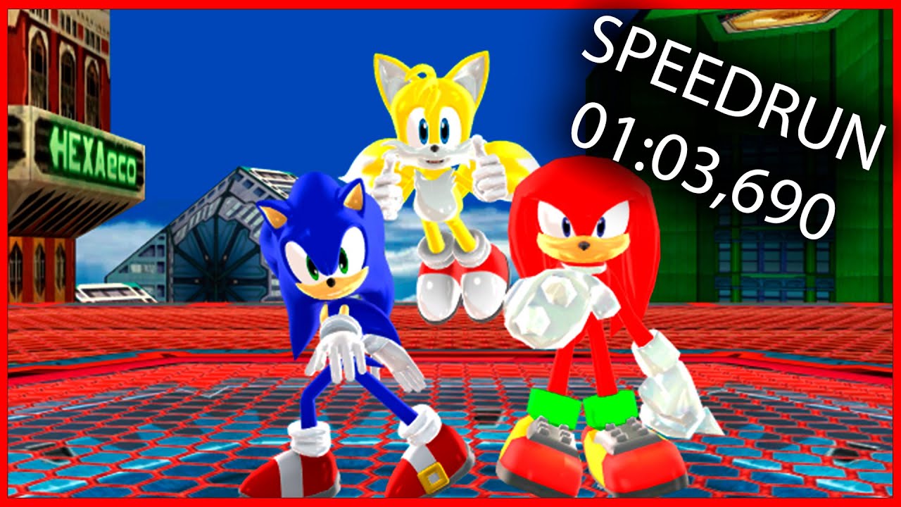 Sonic Infinity Engine - Grand Metropolis 01:03:690 Speedrun Super Sonic (WR)