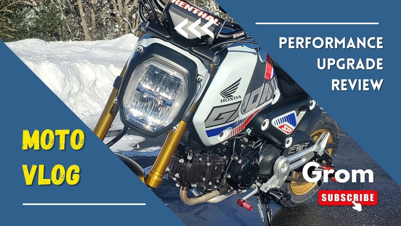 Motovlog - Review of performance mods on my 2022 Honda Grom and 2 Shoutouts