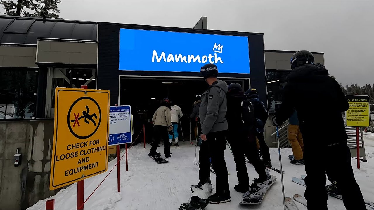 Mammoth's New Canyon Express High-Speed Chairlift - Full Ride