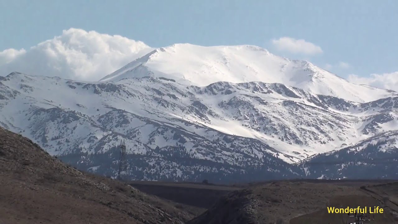 Satı Köyü Bakırdağı Baharda Toros Dağları Snowy Taurus Mountains in Spring Relaxing Stream Music