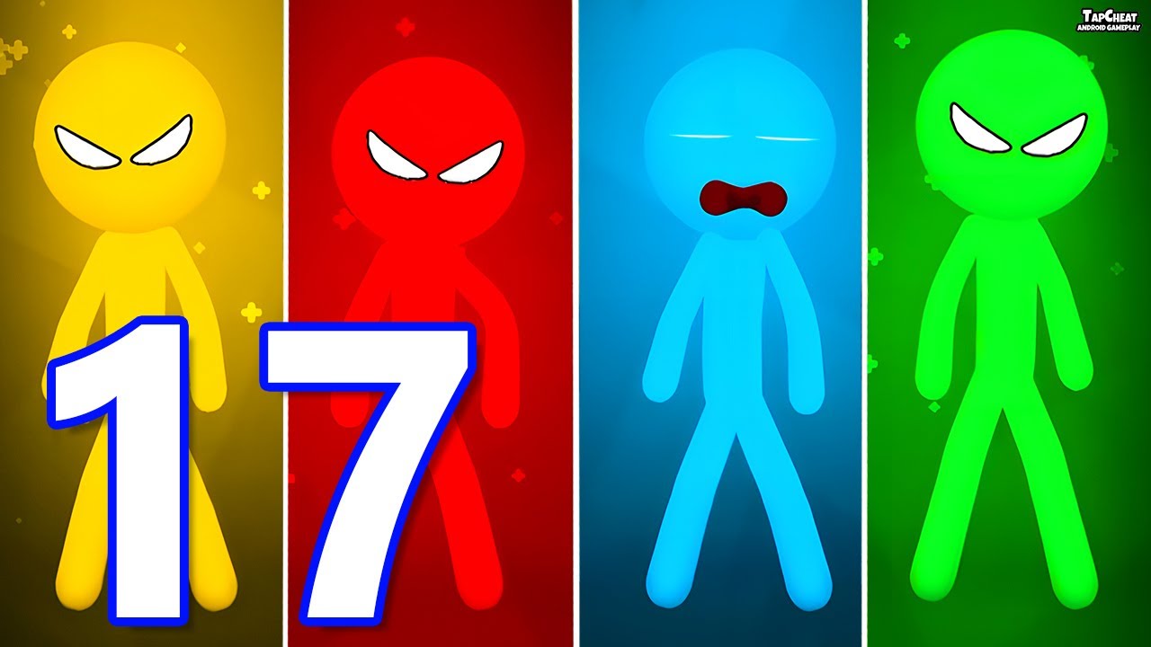 Stickman Party - Gameplay Part 17 Random MiniGames 1 2 3 4 Players Free Game Adventure New Update