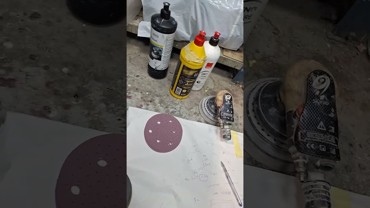 sanding , الصنفرة المستخدمه للسيارات من مرحلة المعجون لتلميع الورنيش