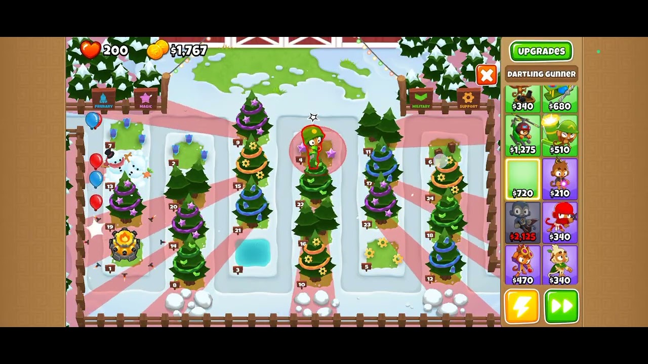 Bloons is easy cause i played easy mode