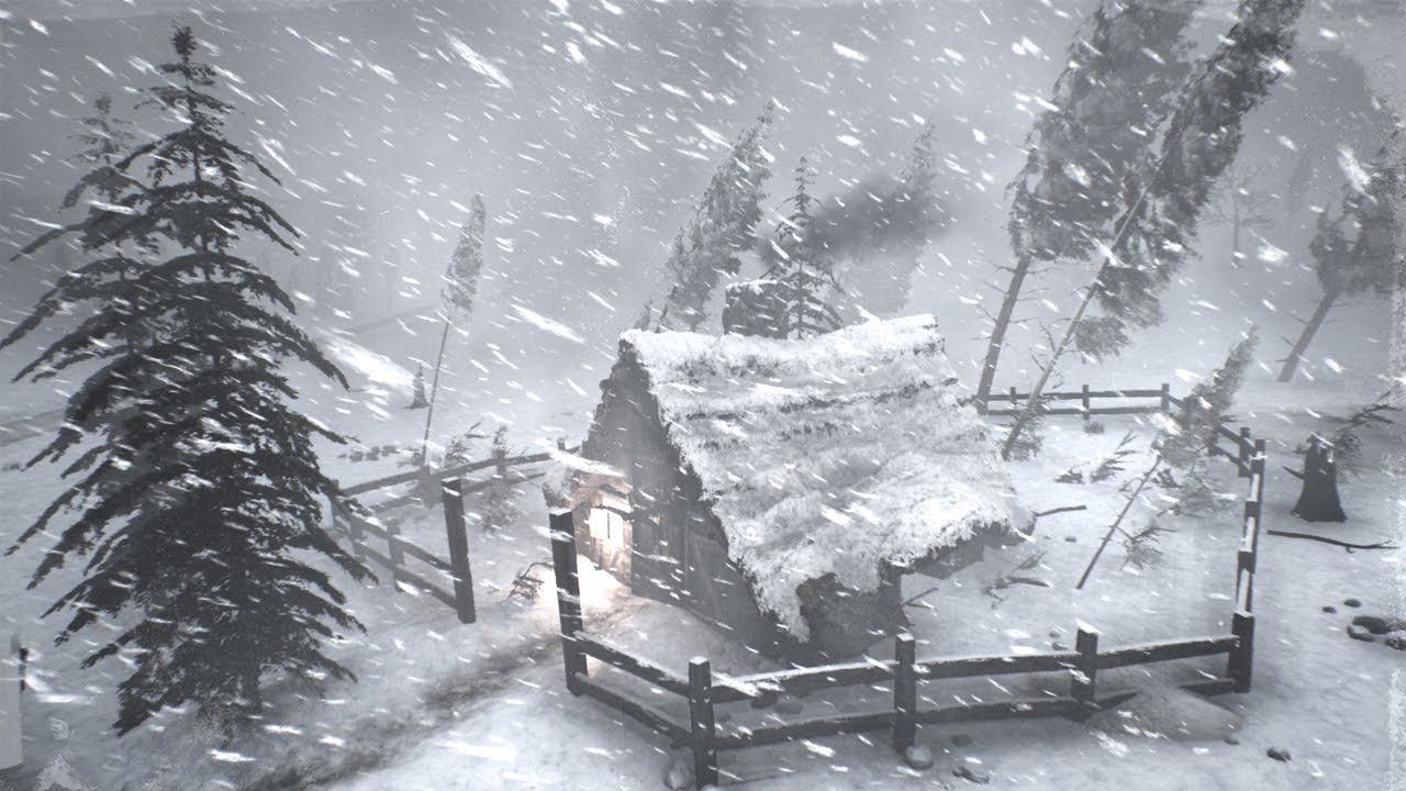 RABID ARCTIC BLIZZARD 2025 | Nightmarish Snowstorm in a Mountain Village for Deep Sleep & Relaxation