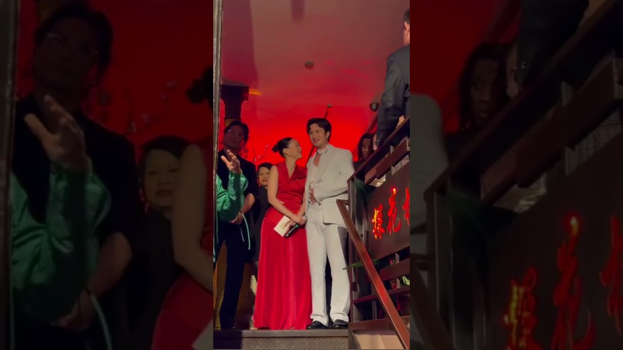 Hudson & Yerin Ha at the Gold House Lunar New Year party in NY ❤️ #heatedrivalry #hudsonwilliams