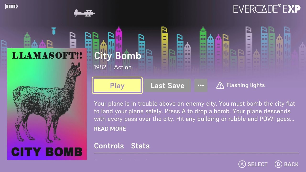 City Bomb | The Llamasoft Collection | Game 6 of 27 | Evercade Handheld