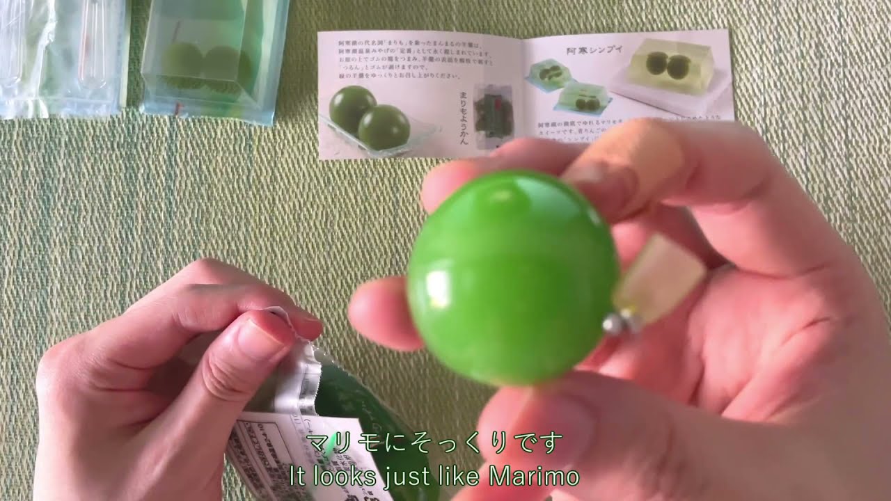 Marimo-themed sweets set 