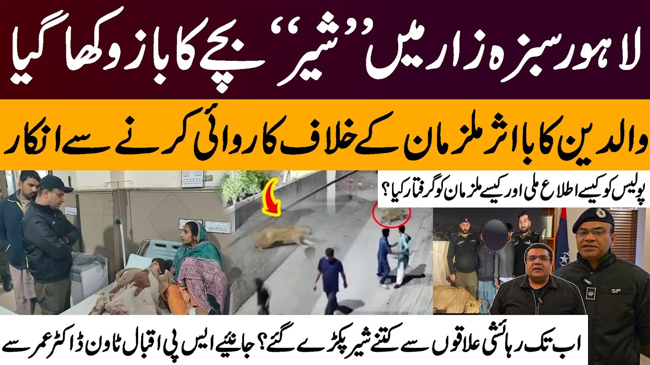 Lahore Sabzazar Lion Attack | Child Loses Arm, Parents Refuse Action | SP  Dr.Umar explains the Case