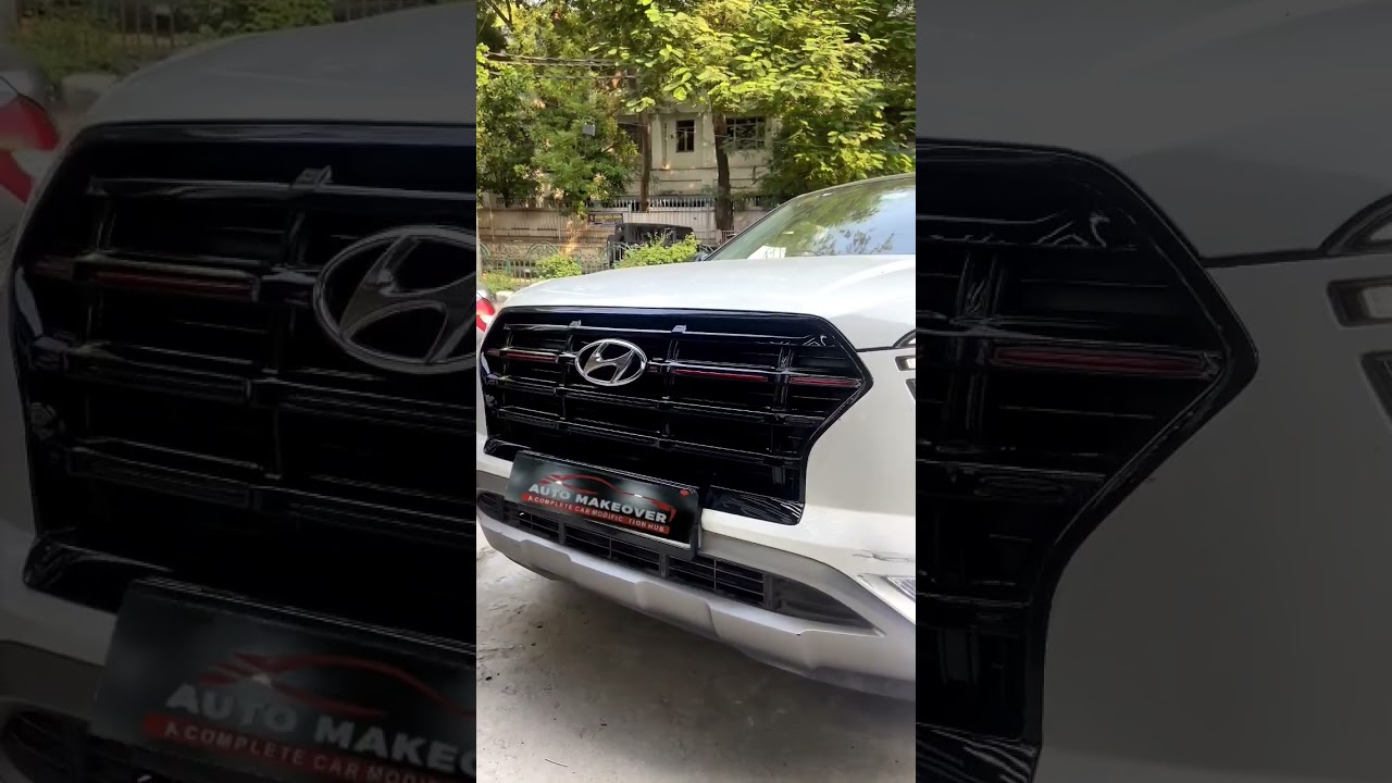 Front Grill Modification | Creta Front Grill | Creta knight Front Grill #cretaknightedition